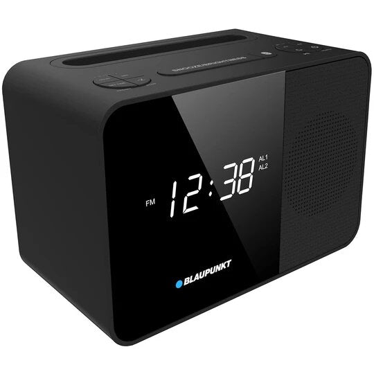Blaupunkt Black BAC23BTC FM Alarm Clock Radio / 20 Preset Stations/ Bluetooth/ USB