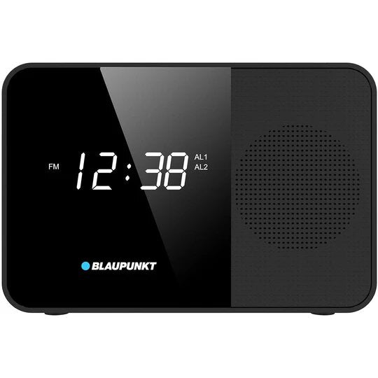Blaupunkt Black BAC23BTC FM Alarm Clock Radio / 20 Preset Stations/ Bluetooth/ USB