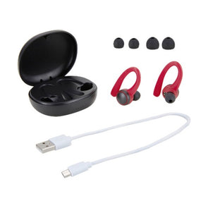 True Secure Fit Wireless Earphones - Blue/Red
