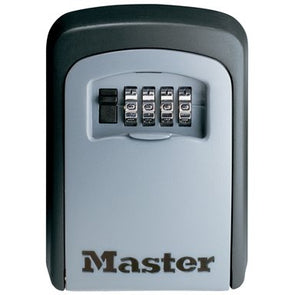 Master Lock Wall Mounted Key Safe- Black & Silver