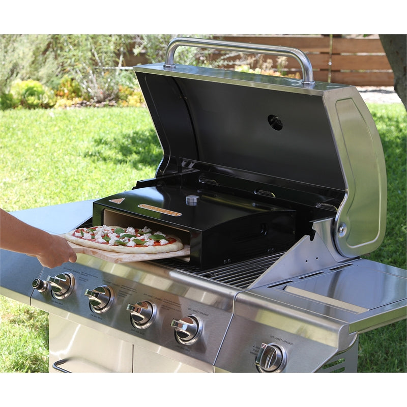 Bakerstone Barbeque Pizza Oven Box/Bake Pizza & Foods like a Wood-Fired Oven - TheITmart