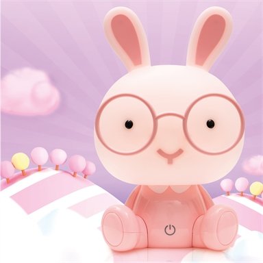 Arlec Bunny Night Light With Touch Switch - Pink - TheITmart