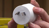 HPM Reverse Travel Adaptor - EU/US to AU / White - TheITmart