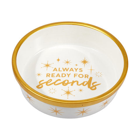 Dog Christmas Bowl Pack / Green, golden, white, cream & pink - TheITmart