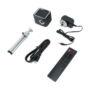 Mini DLP LED Projector - Black /Rechargeable Battery/ 640 x 360 Resolution