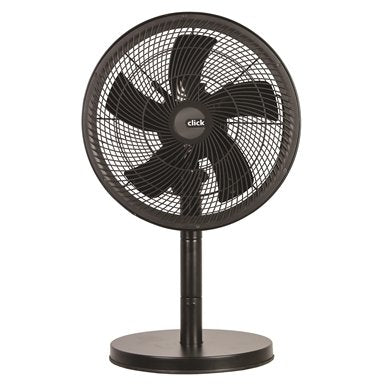 Click 30cm 5 Blades Matte Black Drum Table Fan / FT-30MD / 3 Speed Settings