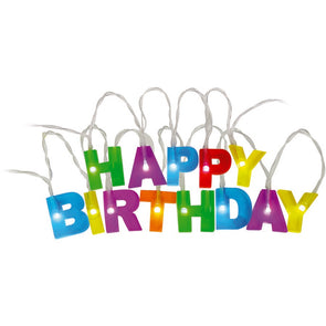 Mirabella Party Happy Birthday Coloured String Light