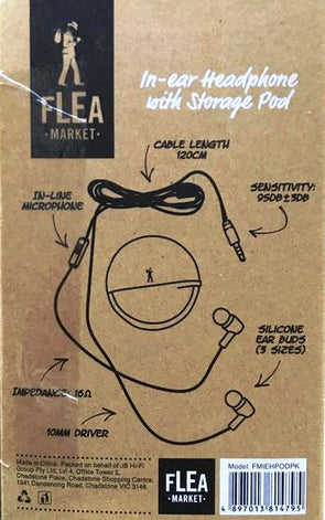 Flea Market In-Air Headphone with Storage Pod