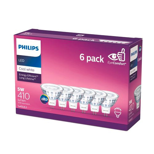 Philips MR16 LED 410lm 5W 6 Pack