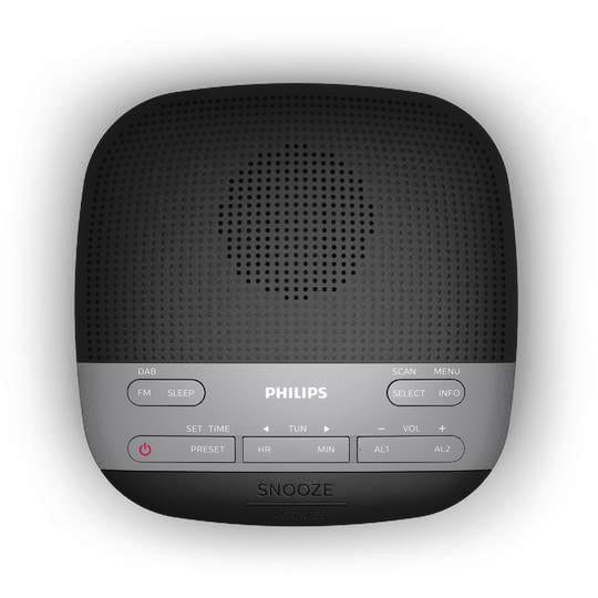 Philips DAB+ Duel Alarm Clock Radio (TAR3505/79) / Sleep Timer/ Crackle-free - TheITmart