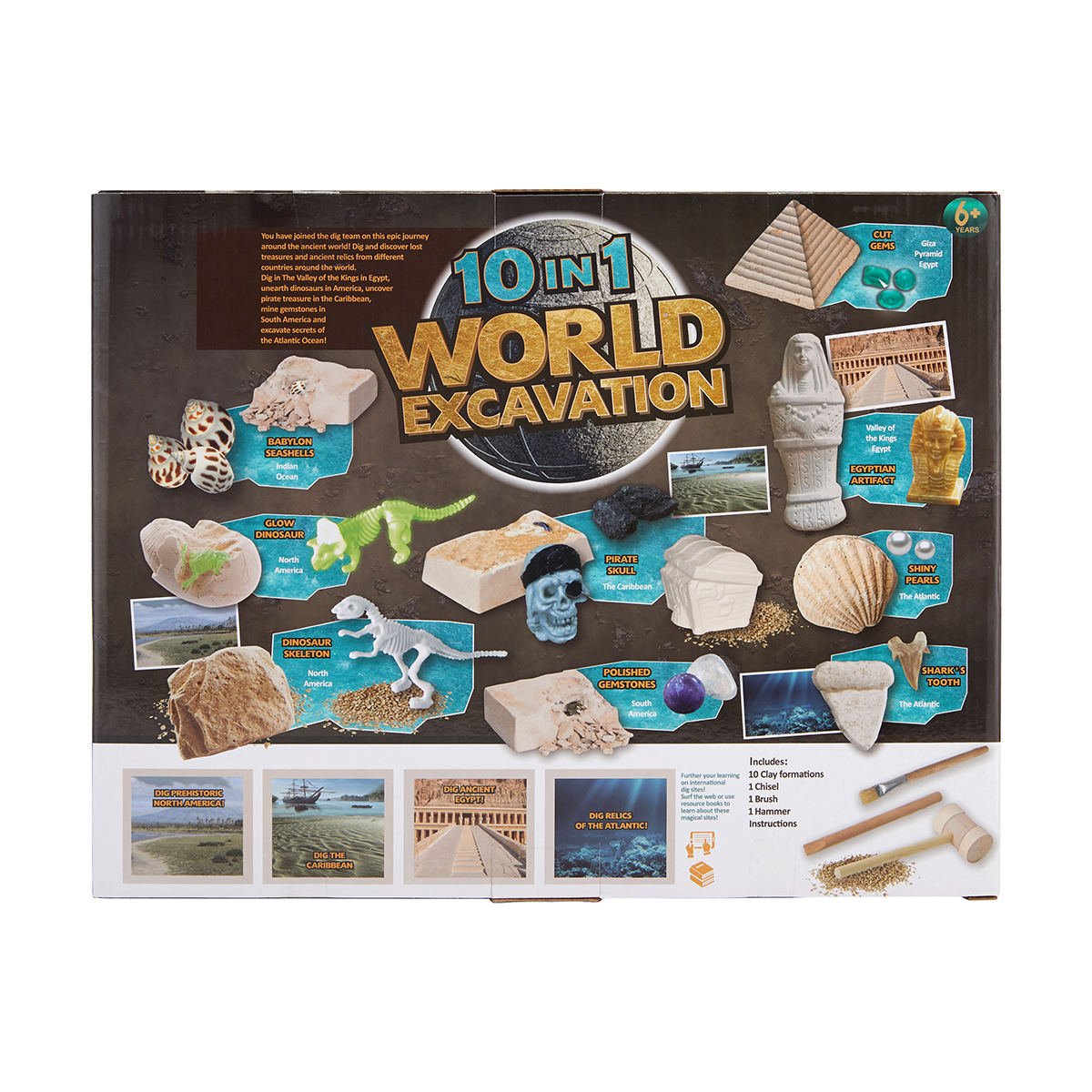 10 in 1 World Excavation Kit for Ages 6+ Educational