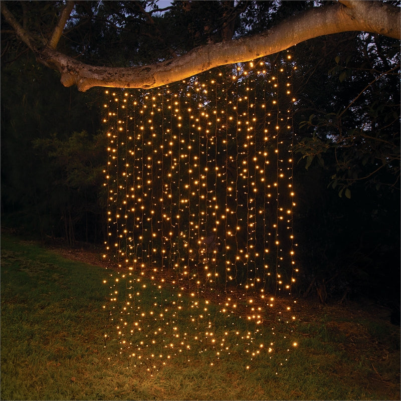 Lytworx 800 LED 8 Function Modes Warm White Connectable Curtain Lights - TheITmart