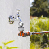 GARDENA 13mm Angled Swivel Tap Connector/Suits 1" & 3/4" taps & 13mm hose connectors