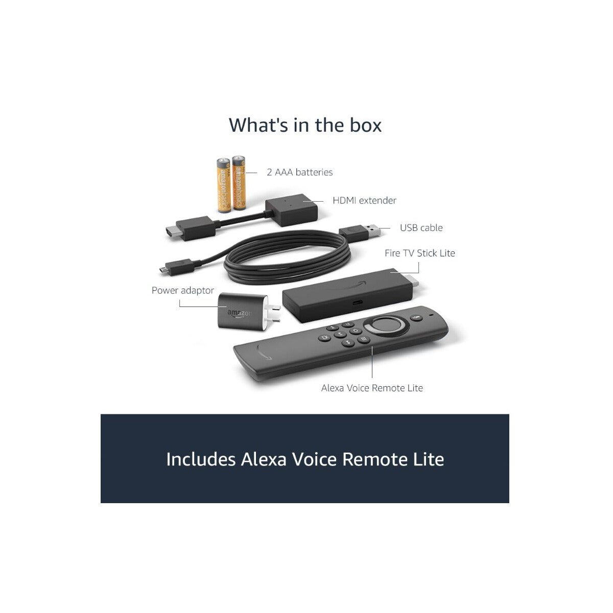 Amazon Fire TV Stick Lite with Alexa Voice Remote Lite