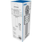Laser Karaoke LED Microphone - Silver