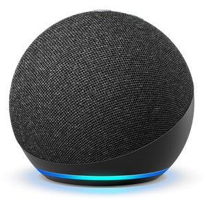 Amazon Echo Dot (4th Gen) Clock with Alexa - Glacier White/ Twilight Blue/ Charcoal