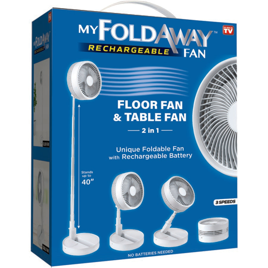 My Foldaway Rechargeable Fan - Collapsible - TheITmart