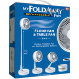 My Foldaway Rechargeable Fan - Collapsible - TheITmart