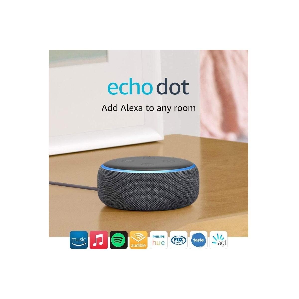 Amazon Echo Dot 3rd Gen - Sandstone/Charcoal/Heather Gray