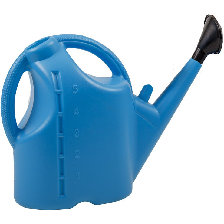 Plastic Watering Can 5L Blue/ Ideal for Indoor & Indoor Plants