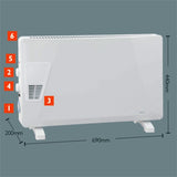 Arlec 2000W Convection Heater with Fan Boost  / Safety Overheat Protection - TheITmart
