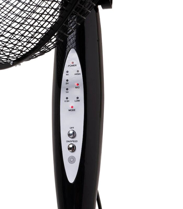 Celsius 40cm Black Pedestal Fan with Remote CELPF175 /Remote Control/ Tilt Adjustable