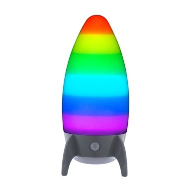 Arlec Rocket 3 Colour Changing LED Motion Activated Night Light - Grey