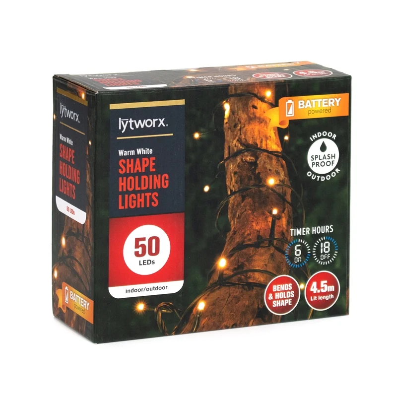 Lytworx 4.5m Warm White Shape Holding Flexi Lights