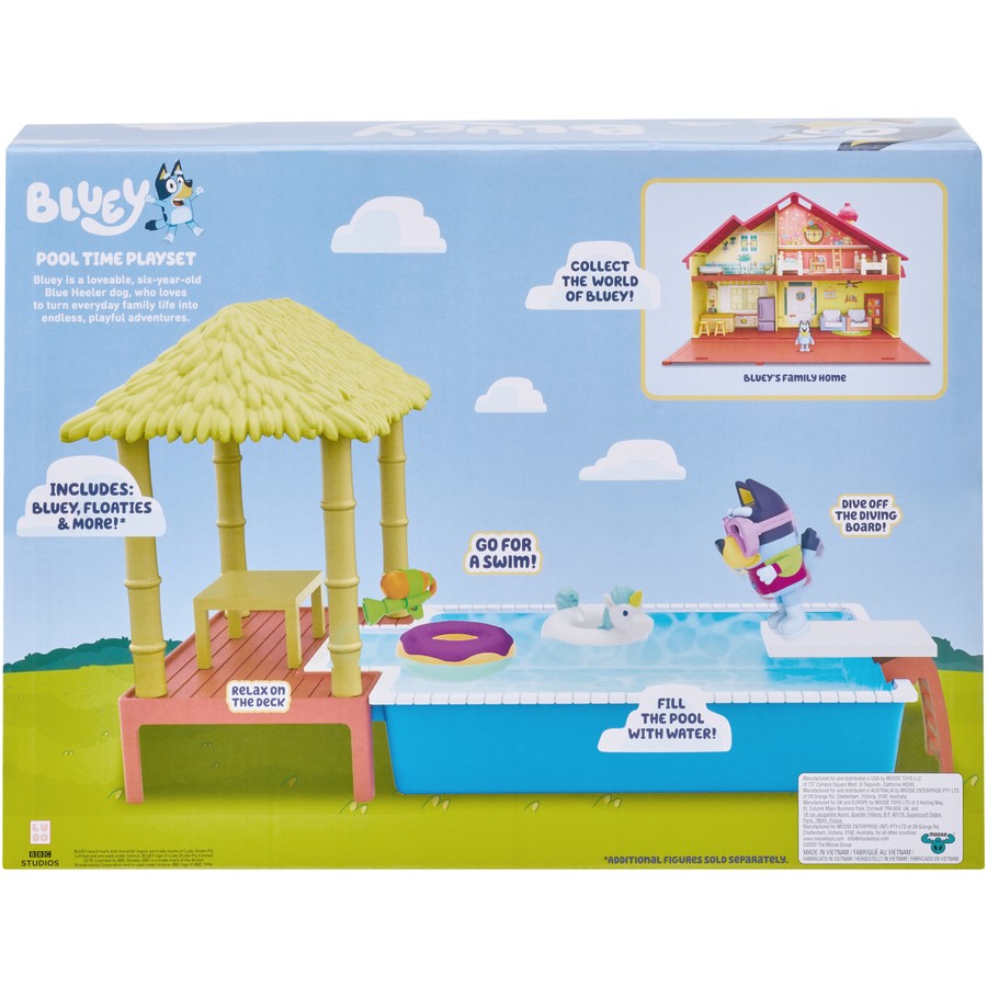 Bluey Pool Time Fun Playset