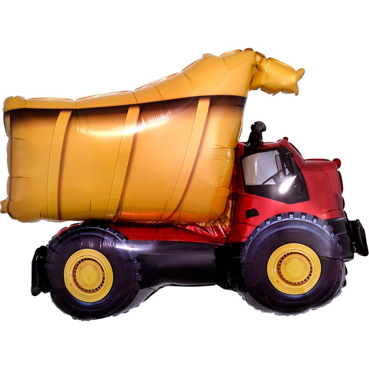 Supershape Dump Truck Foil Balloon/Perfect for Party Decorations