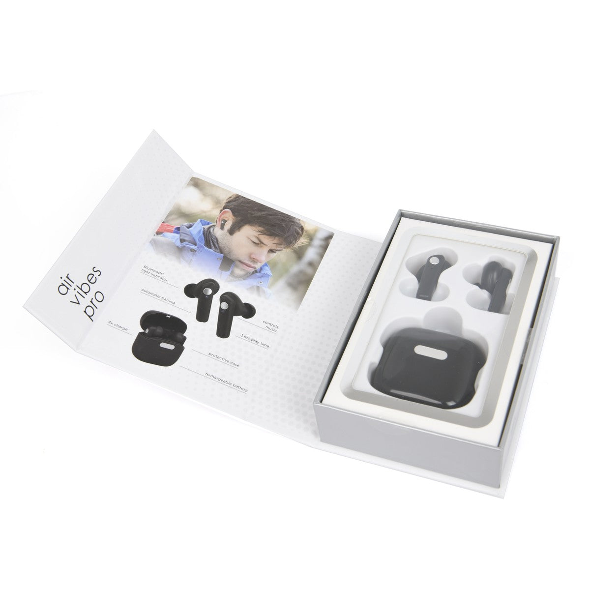 Vivitar Air Vibes Pro - Black / White - TheITmart