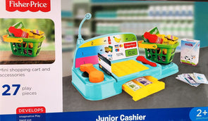 Fisher Price Junior Cash Register playset - 27 Play Pieces / Suitable for 2+ Years