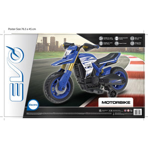 Evo 6V Electronic Motorbike Blue