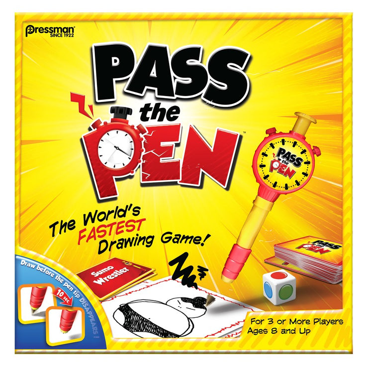 Pressman Pass The Pen Fastest Drawing Game / Suitable for 8+ Years