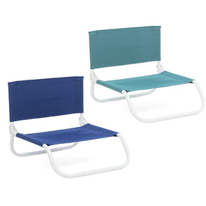 Life! Beach Solutions Low Profile Chair - Assorted*/Foldable with Durable Frame