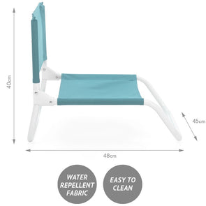 Life! Beach Solutions Low Profile Chair - Assorted*/Foldable with Durable Frame