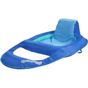 Spring Float Recliner Pool Lounge Chair - Blue