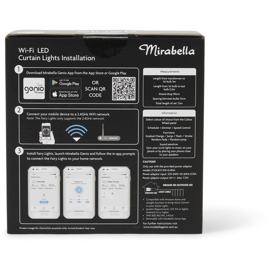 Mirabella Christmas Genio Wi-Fi 200 LED Dual Colour Wire Lights - Multi-Colour