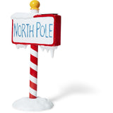 Mirabella Christmas Solar Powered LED North Pole Sign /Warm White 20 LED bulbs
