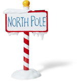 Mirabella Christmas Solar Powered LED North Pole Sign /Warm White 20 LED bulbs