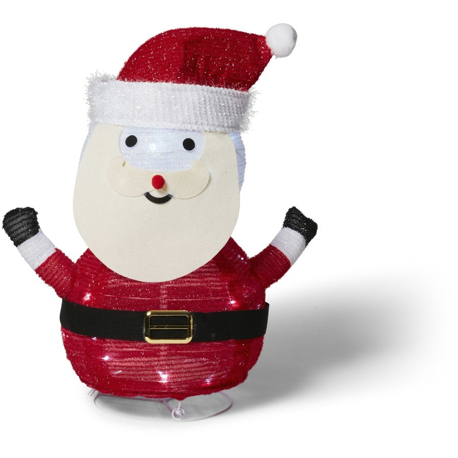 Mirabella Christmas Battery Operated Tinsel Santa Light - TheITmart