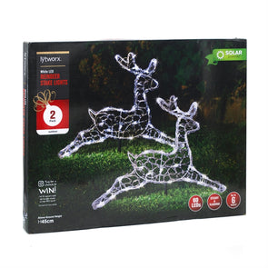 Lytworx Solar Running Deer Stake Lights - 2 Pack