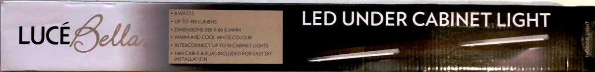 Luce Bella 8W 450 Lumens  Under Cabinet LED Light MLUCL001 - TheITmart
