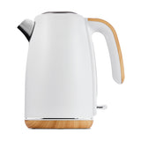 Anko 1.7L Stainless Steel Kettle - White/Black - TheITmart