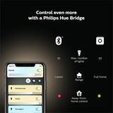 Philips Hue 90mm 10W White Ambient Smart Bluetooth Downlight