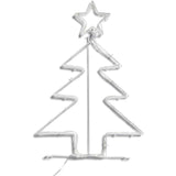 Mirabella Christmas Solar Powered 60 LED Mini Christmas Tree Silhouette