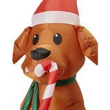 Mirabella 1.2m Christmas Low Voltage Inflatable Dog / White LED