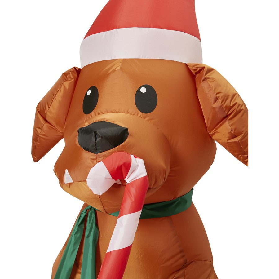 Mirabella 1.2m Christmas Low Voltage Inflatable Dog / White LED