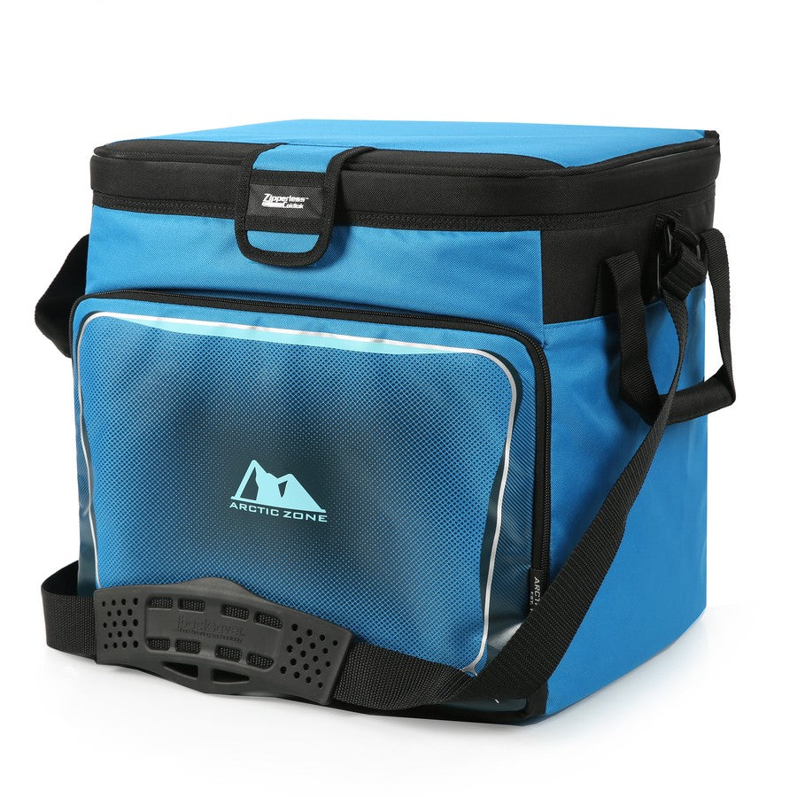 Arctic Zone 40 Can Zipperless Cooler - Blue/ Includes 3 Ice Packs - TheITmart