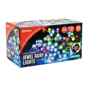 Lytworx LED Colour Change Jewel Fairy Lights - 100 Pack